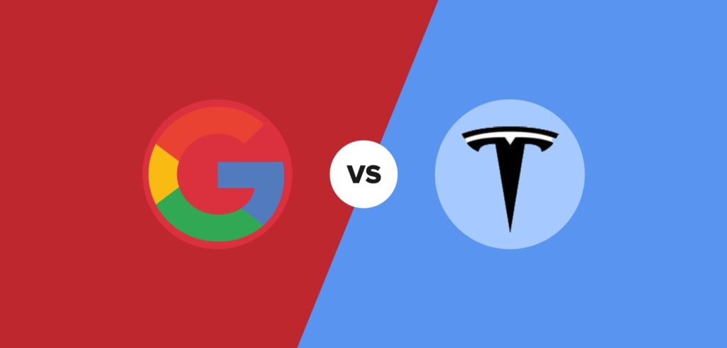 google vs tesla